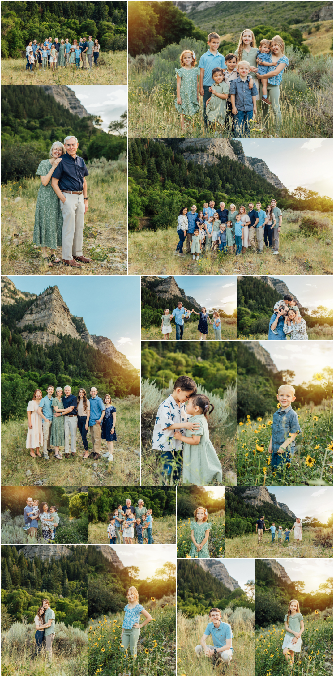 Upper Falls Park Provo Canyon- Summer Extended Family Photography