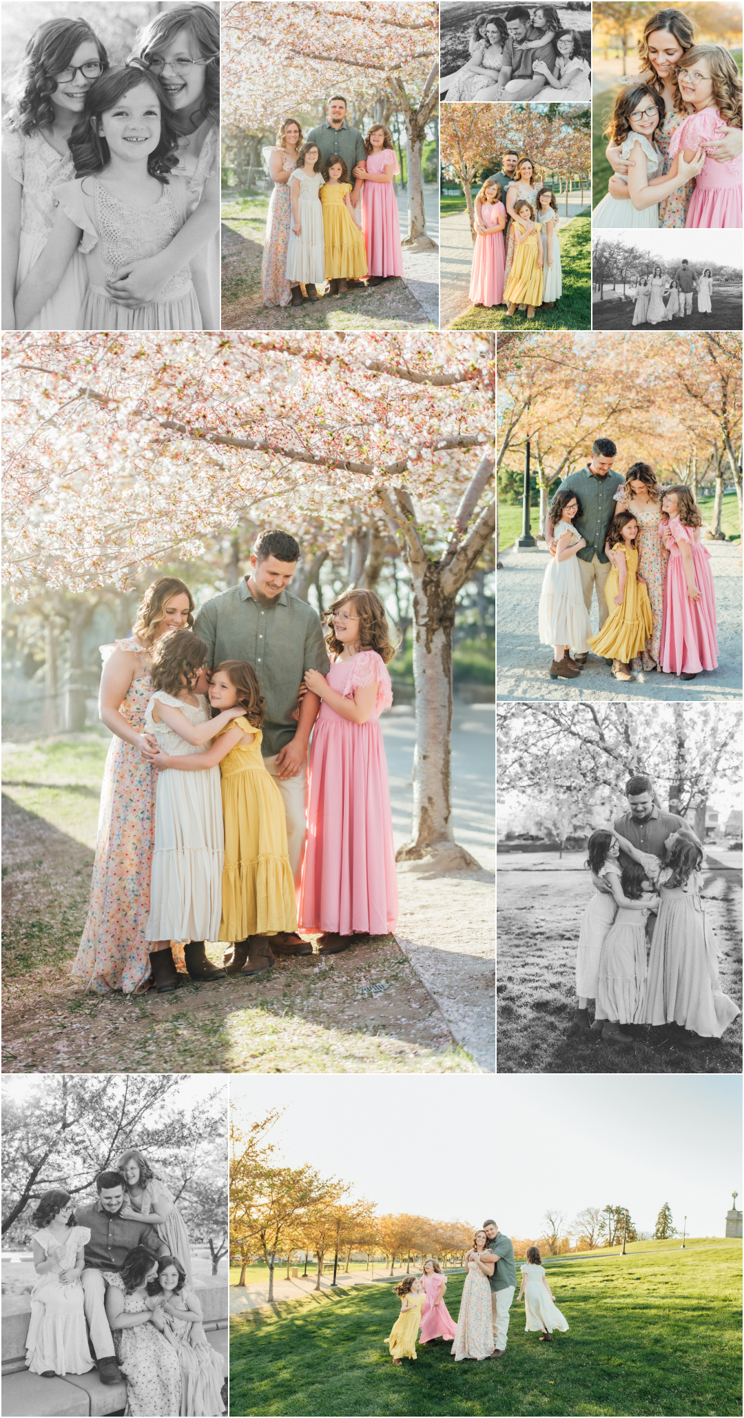 Utah State Capitol Building Blossoms - SLC Spring Family Pictures