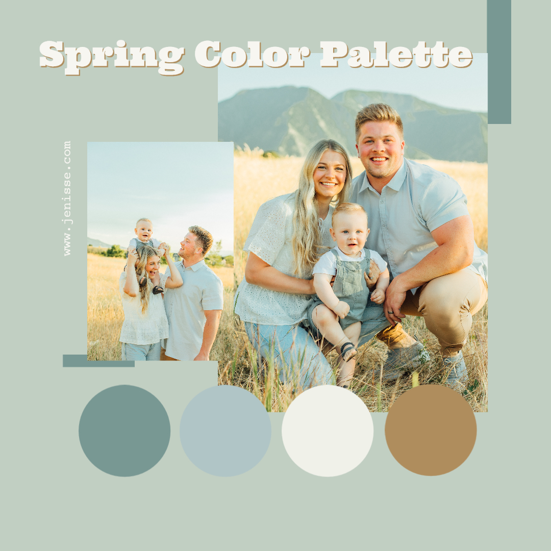 Mapleton Utah Family Photographer - Spring outfit colors