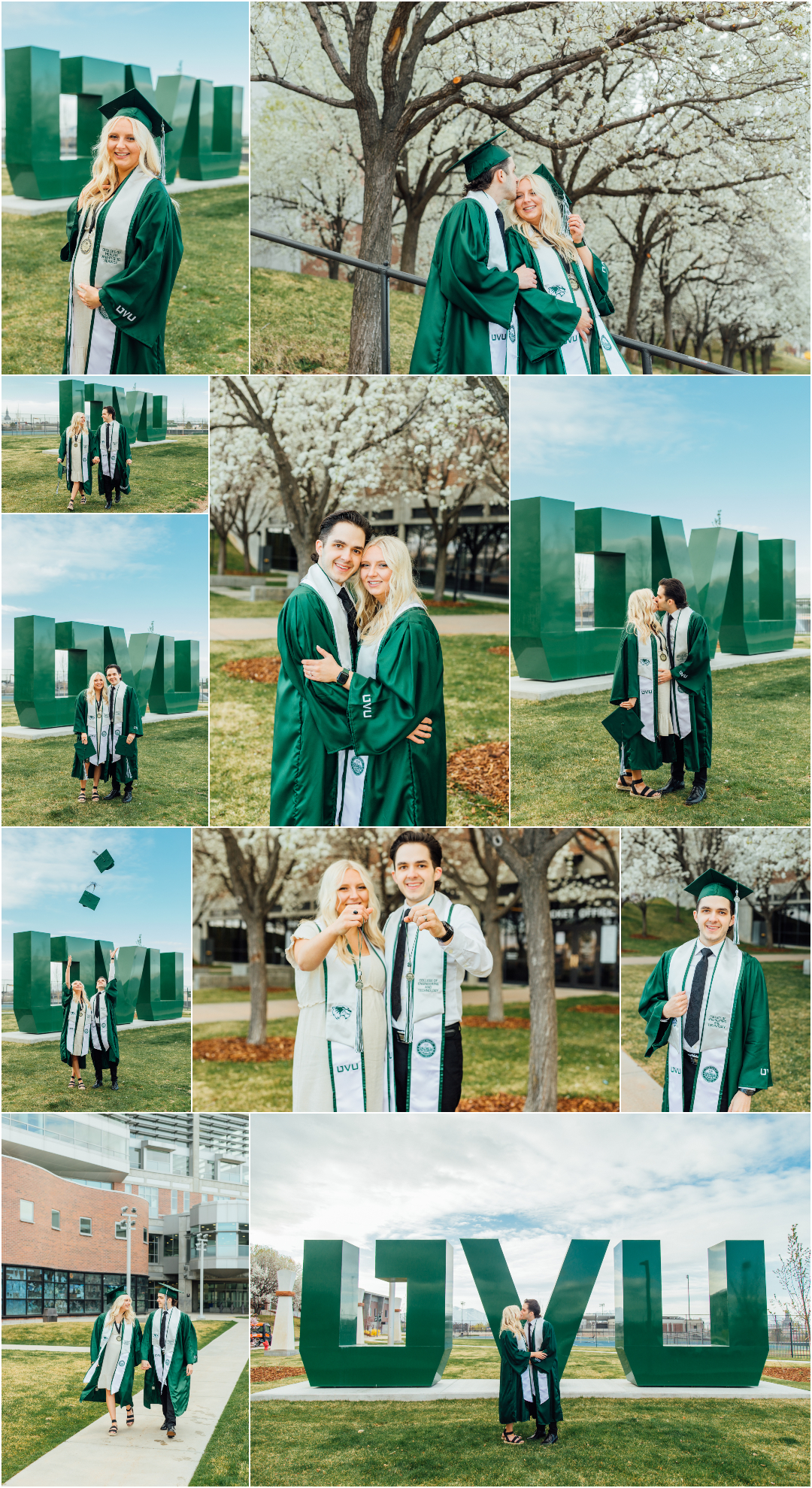 College Graduate Couple UVU Photographer in Orem