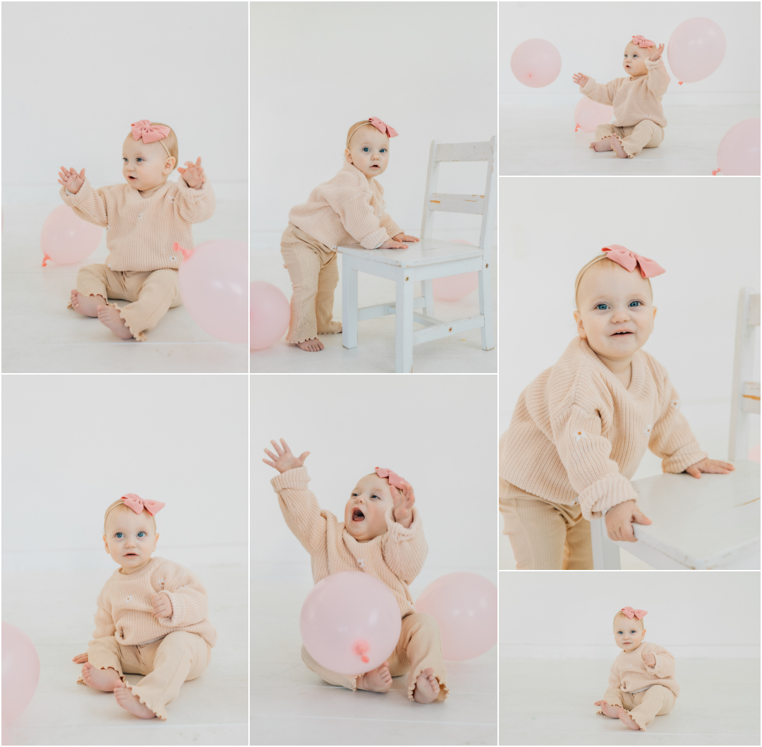 Simple First Birthday Pictures - Studio Photography in South Utah County