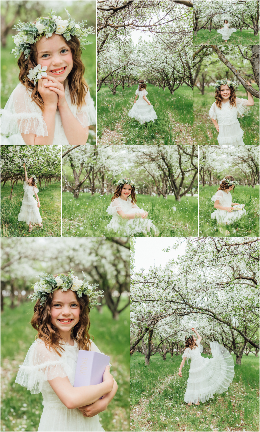 Provo Orchard in the Spring - LDS Baptism Photography