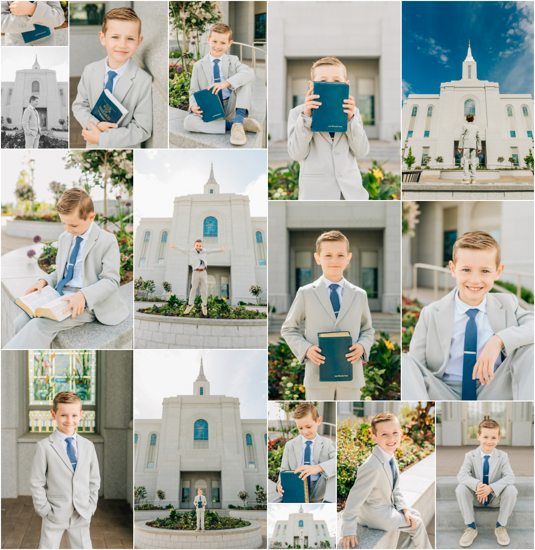 Orem LDS Temple Photographer - Boys Baptism Pictures