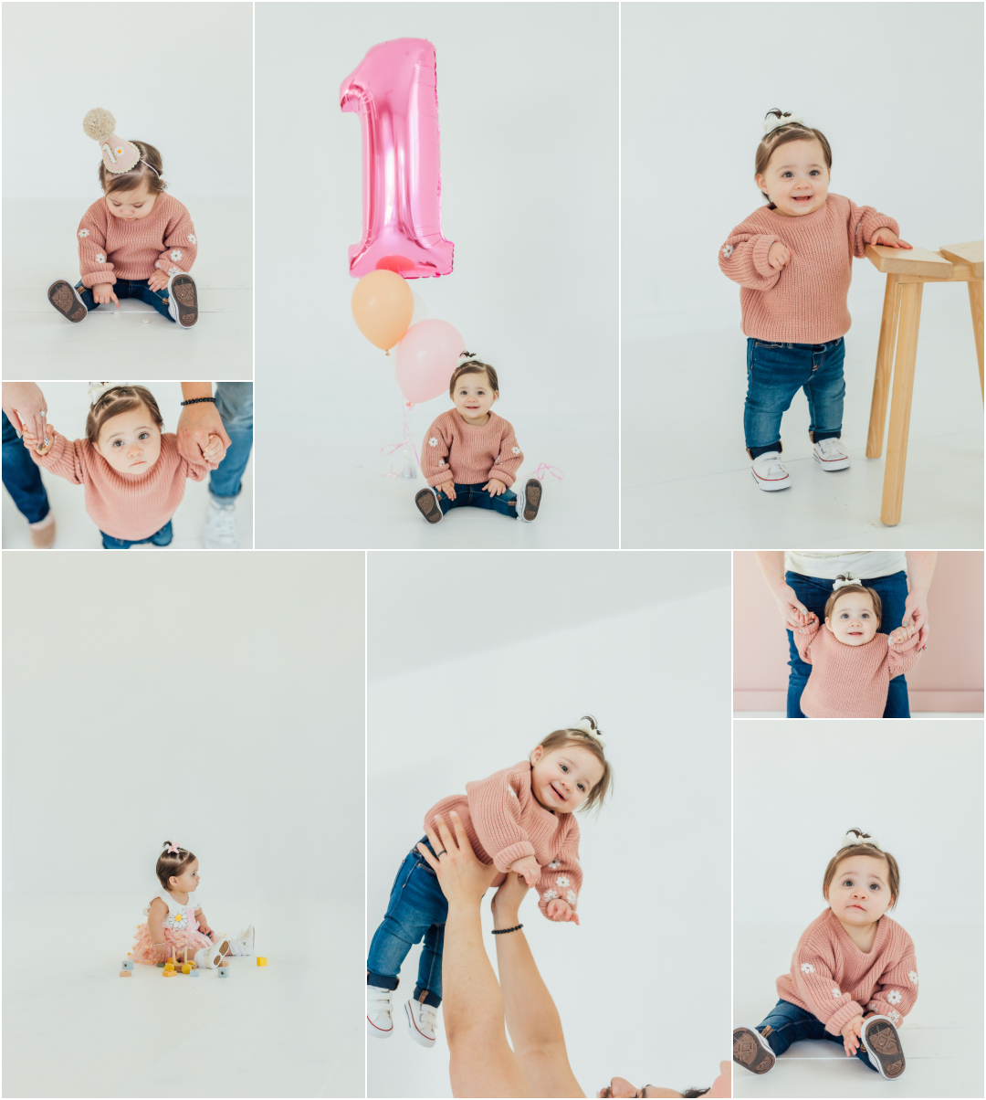 Saratoga Springs Photographer - Studio Cake Smash Photoshoot