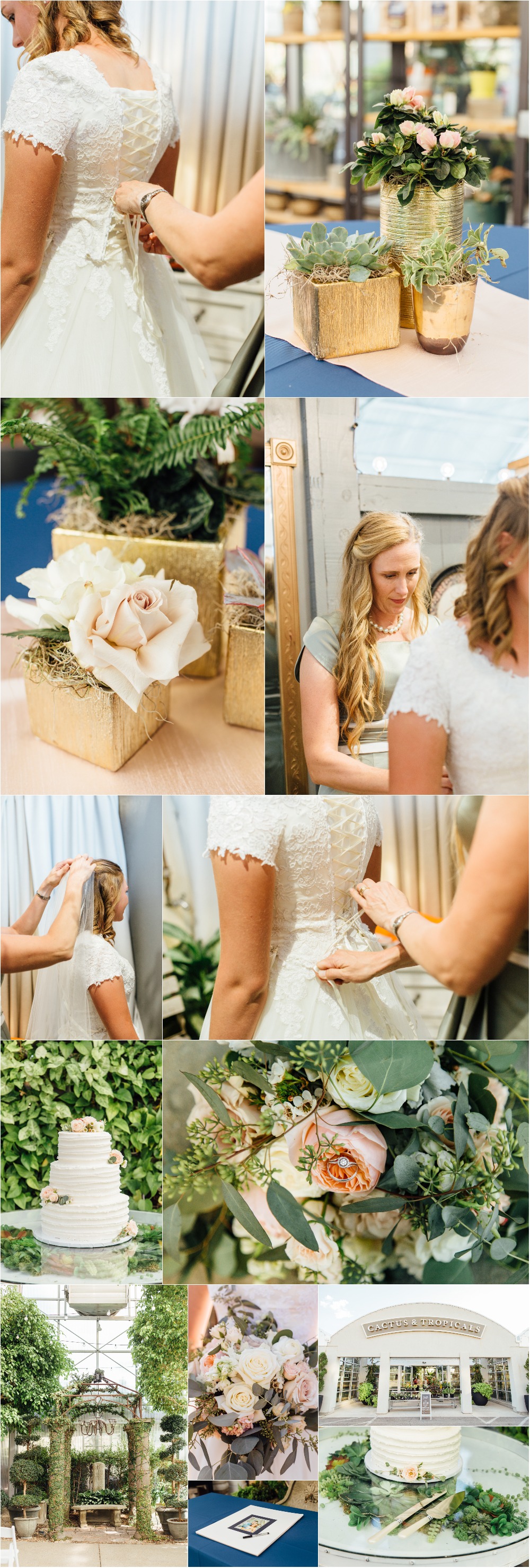 Cactus and Tropicals Draper Wedding Photographer