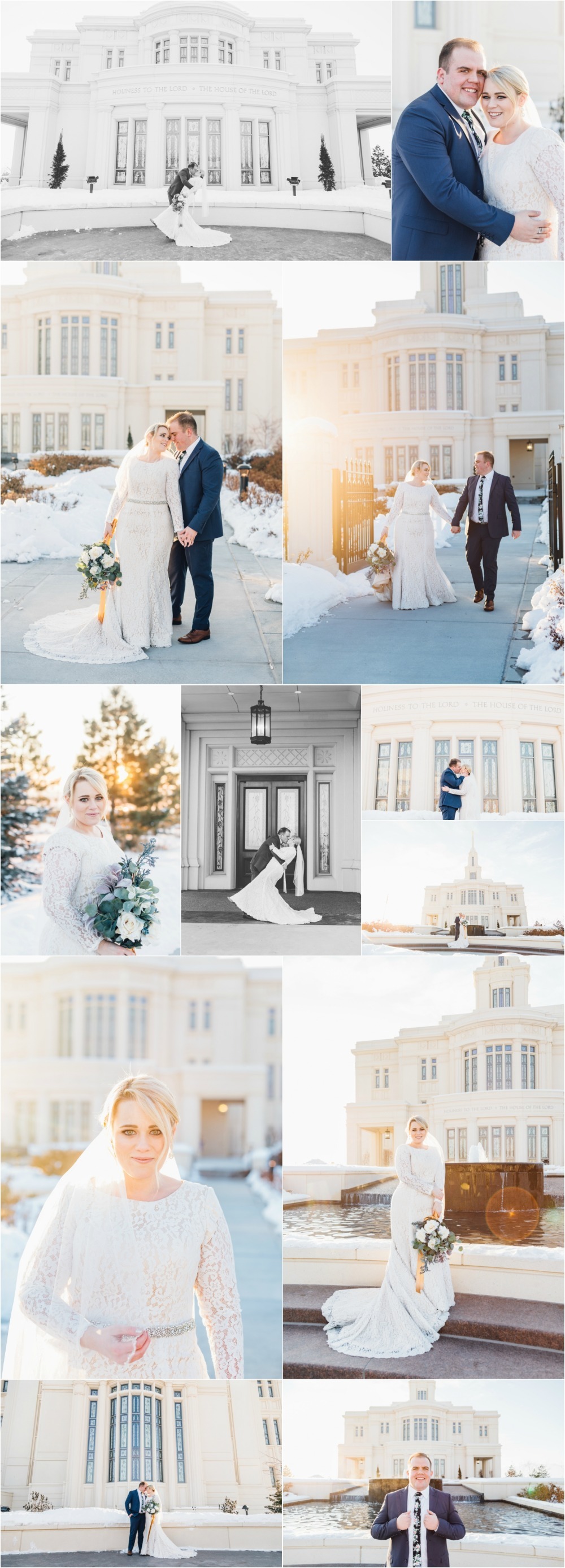 Payson LDS Temple Wedding Photographer