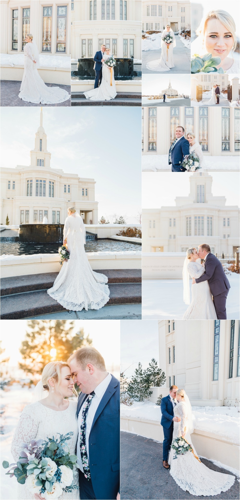 Payson LDS Temple Wedding Photographer