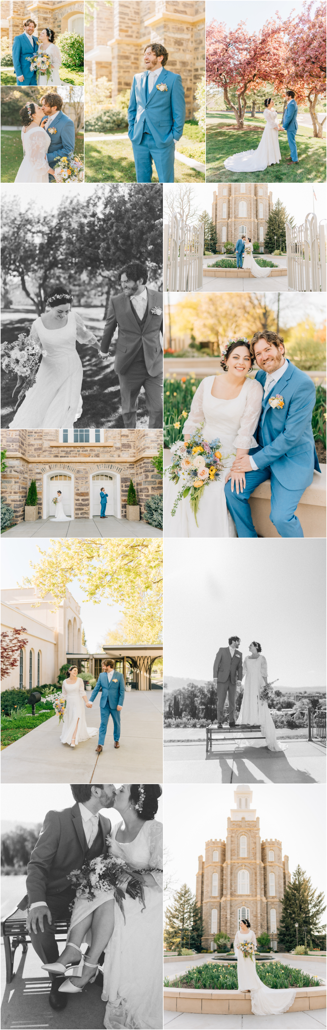 Logan LDS Temple Wedding - Utah LDS Temple Wedding Photographer
