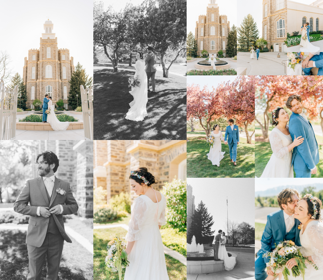 Logan LDS Temple Wedding - Utah LDS Temple Wedding Photographer