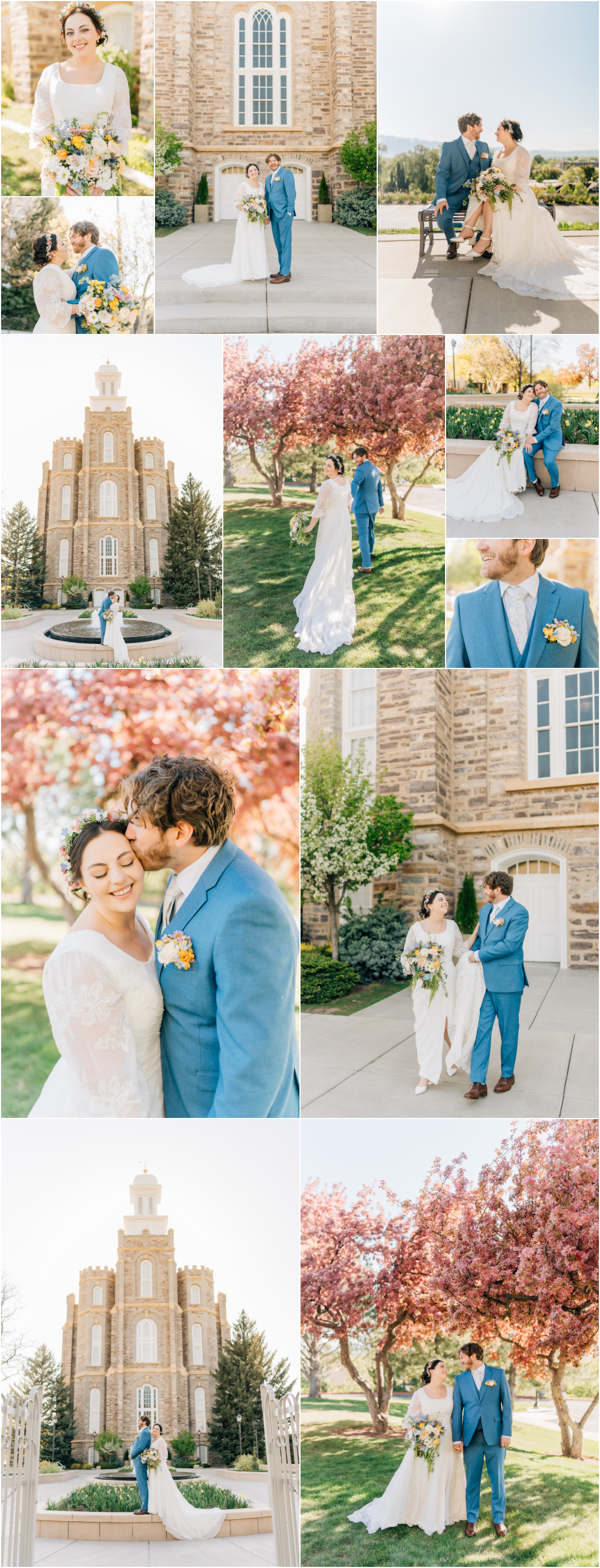 Logan LDS Temple Wedding - Utah LDS Temple Wedding Photographer