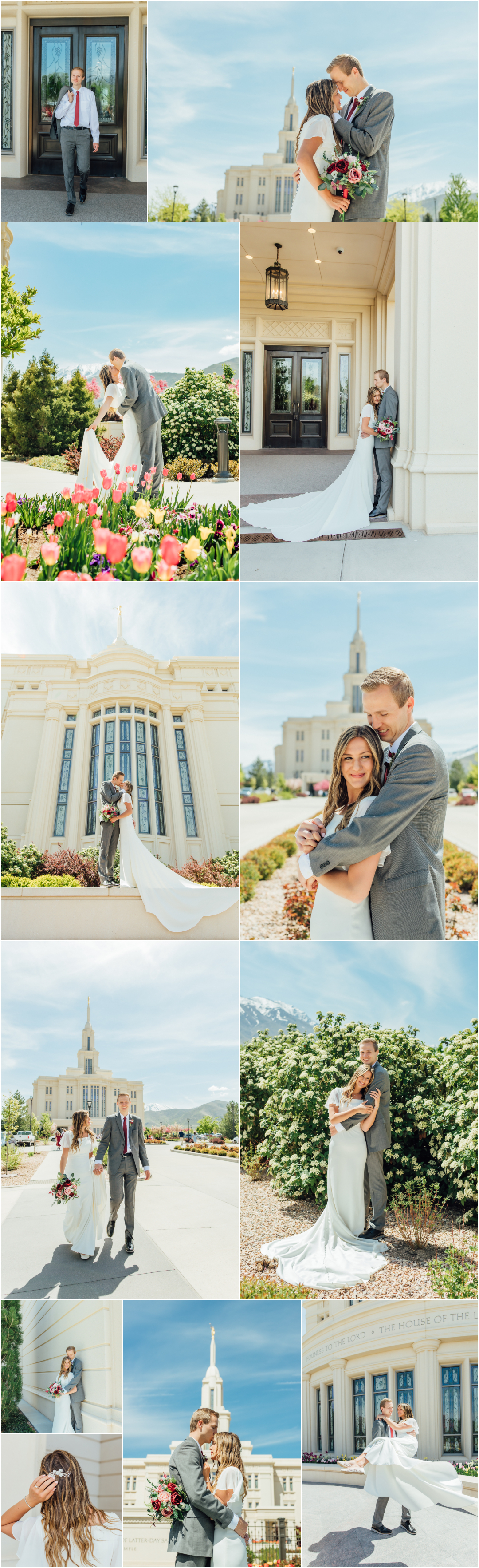Payson LDS Temple Wedding Photography