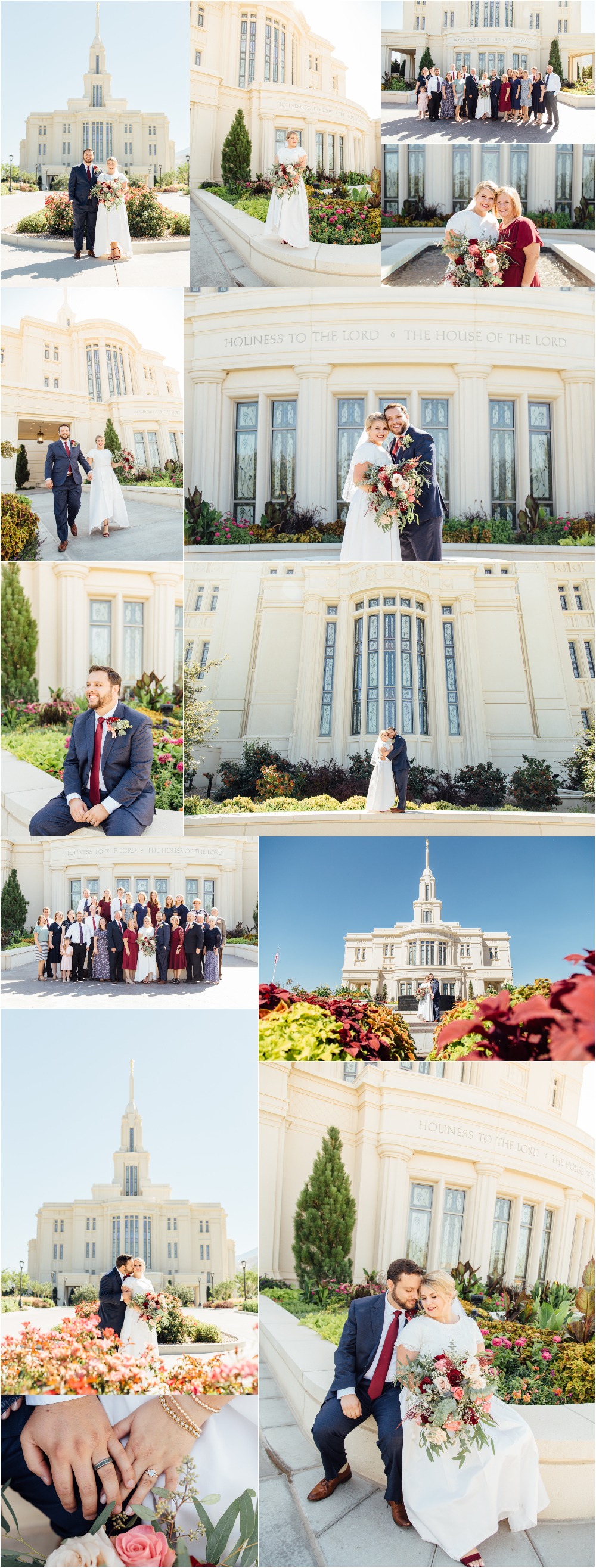 Payson Temple Wedding Photographer