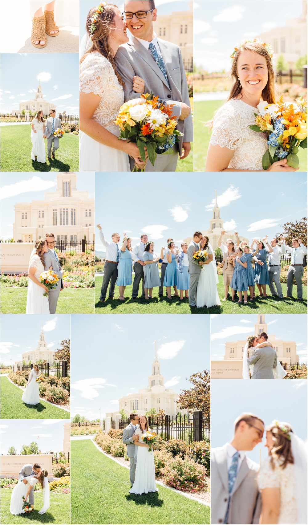 Payson Utah LDS Temple Wedding Photographer