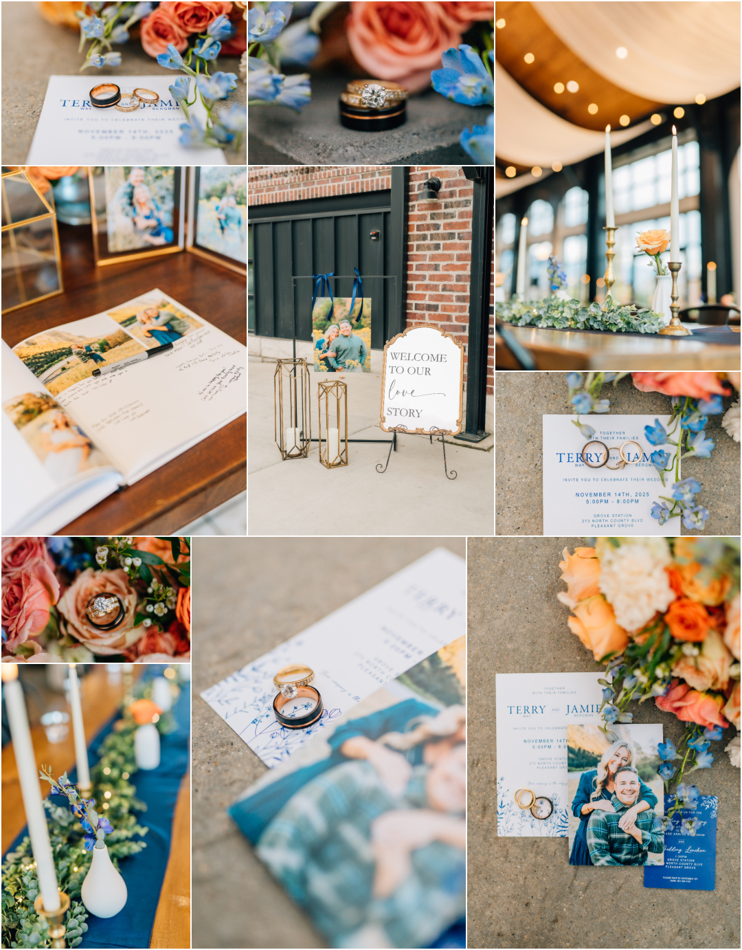 The Grove Station Pleasant Grove - Utah County Reception Wedding Photographer