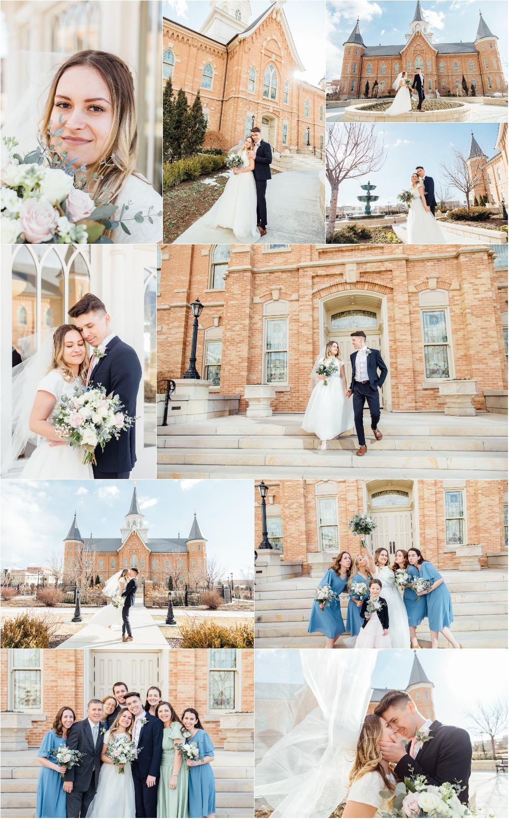 Provo City Center Temple Wedding Photographer