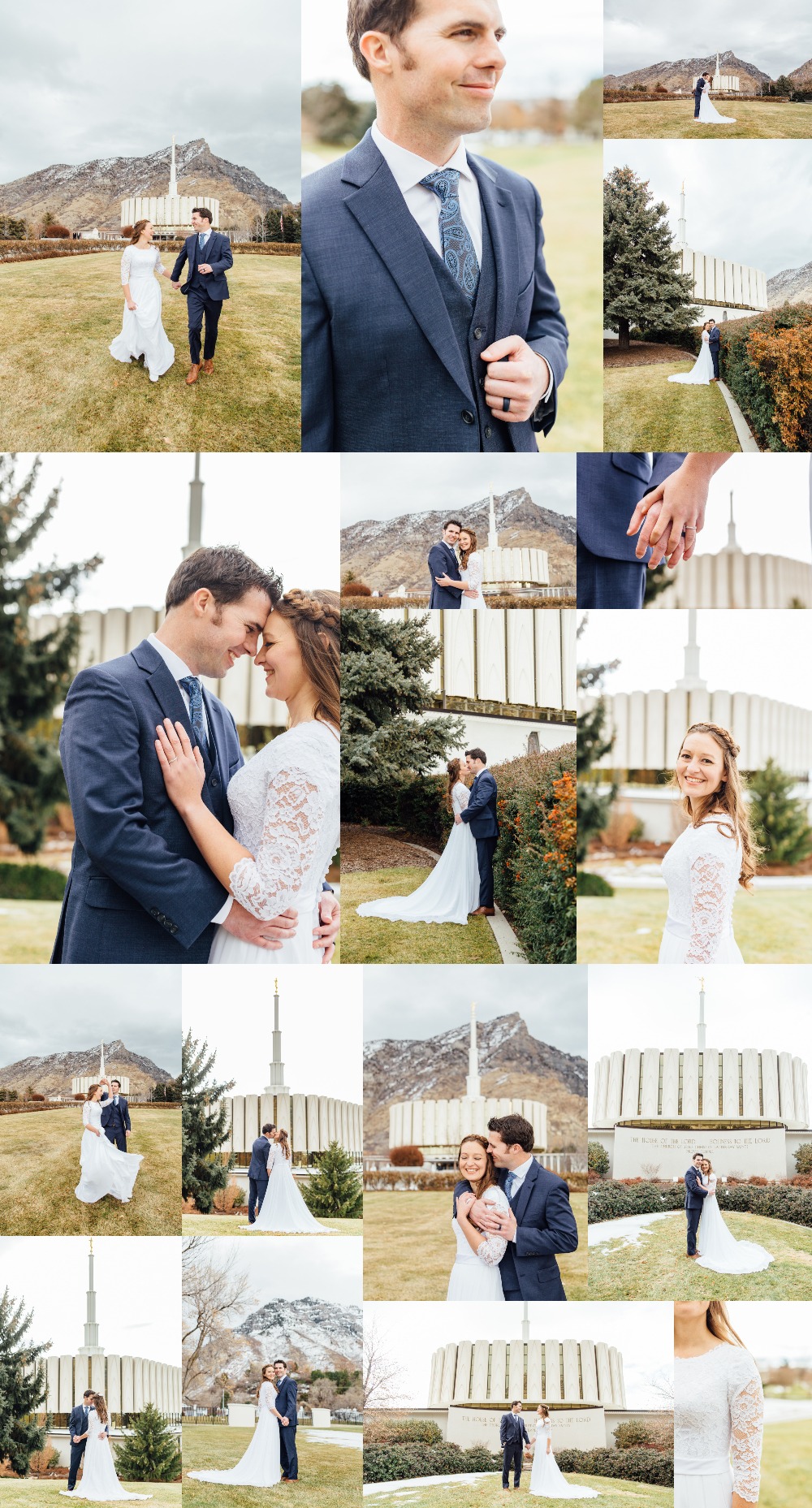 Provo Utah Temple Wedding Photographer