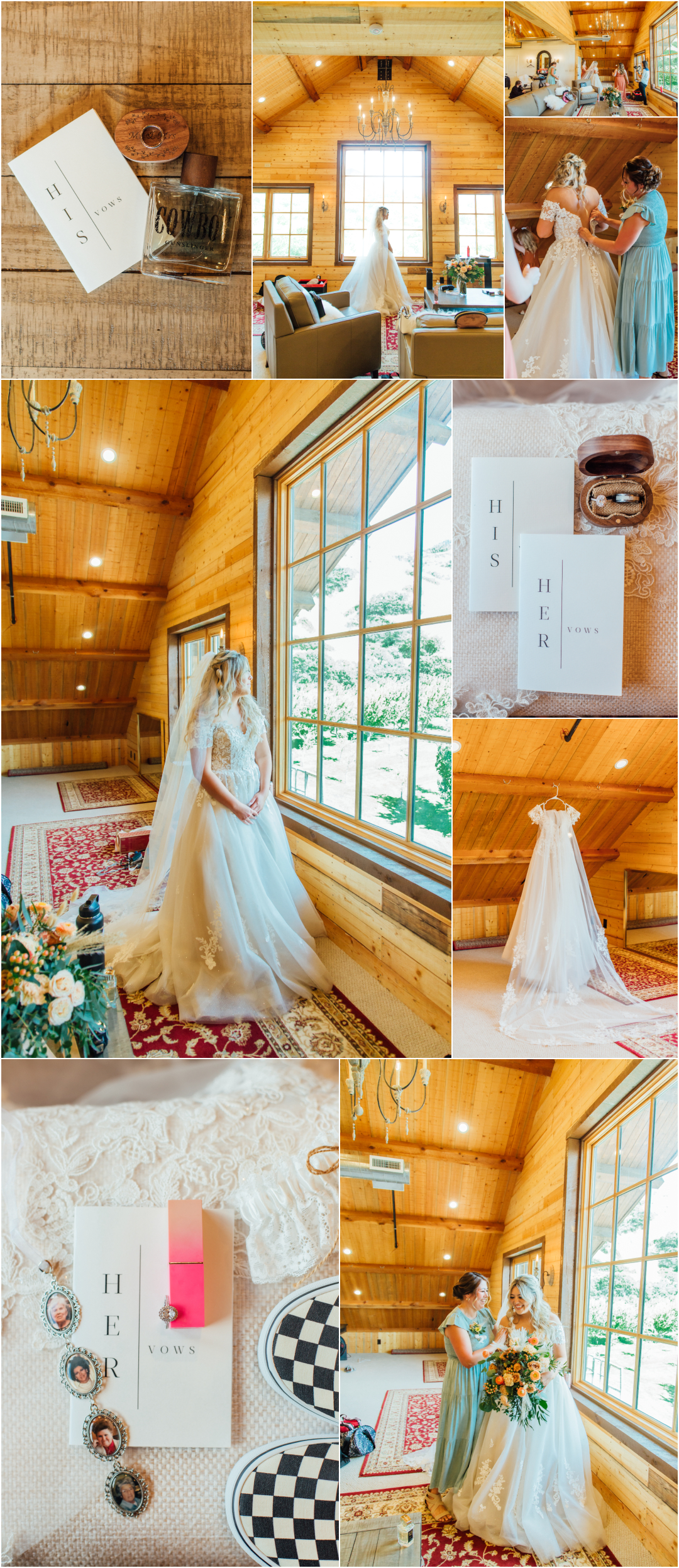 Quiet Meadow Farms Mapleton - Getting Ready Wedding Photographer