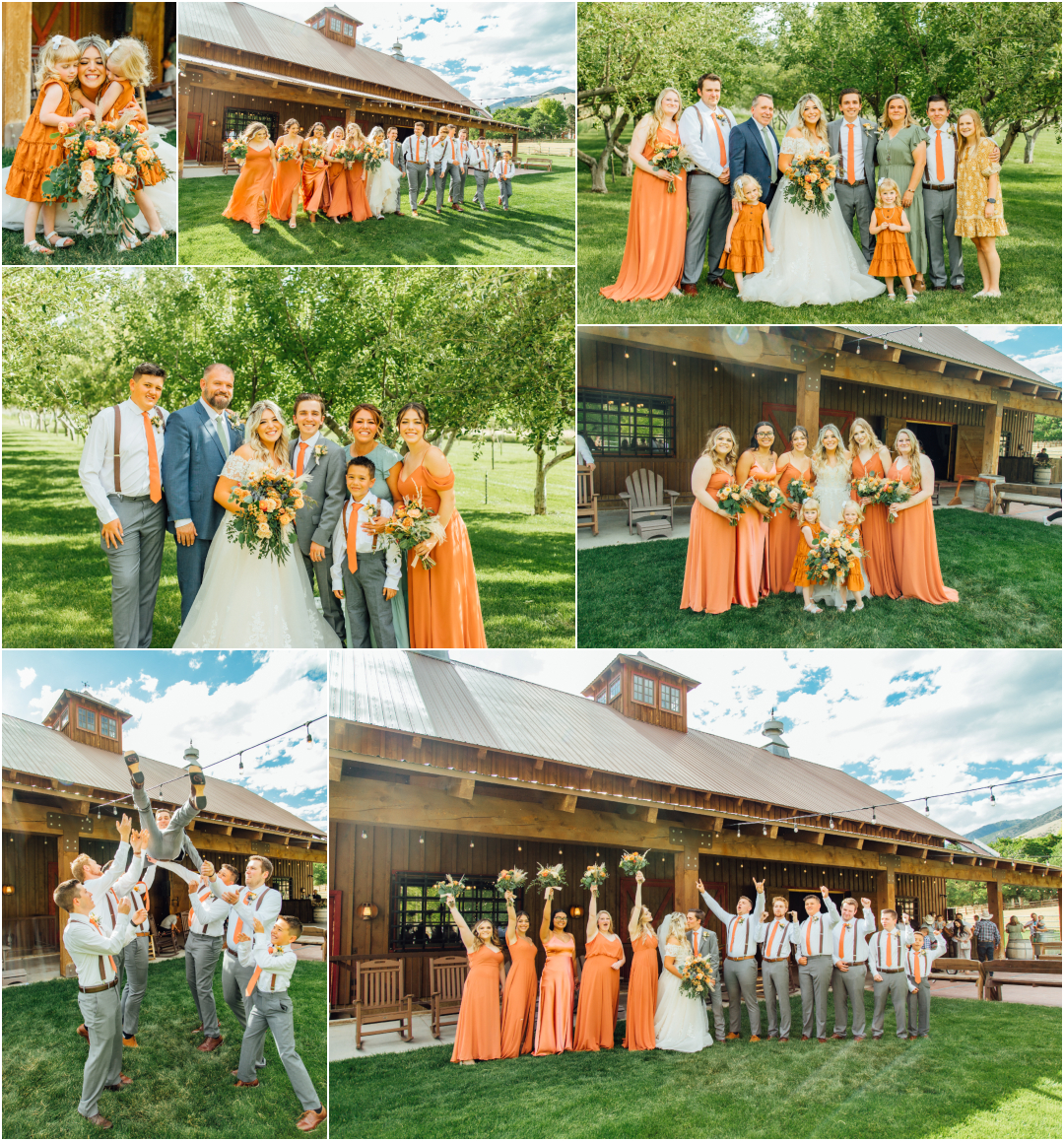 Wedding Party Group Pictures - Utah Wedding Photographer