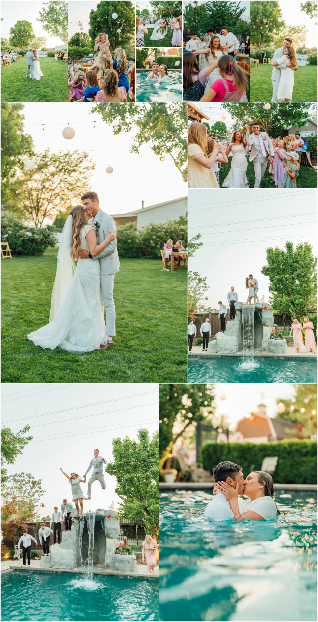 Backyard Summer Wedding - Utah Reception Photographer