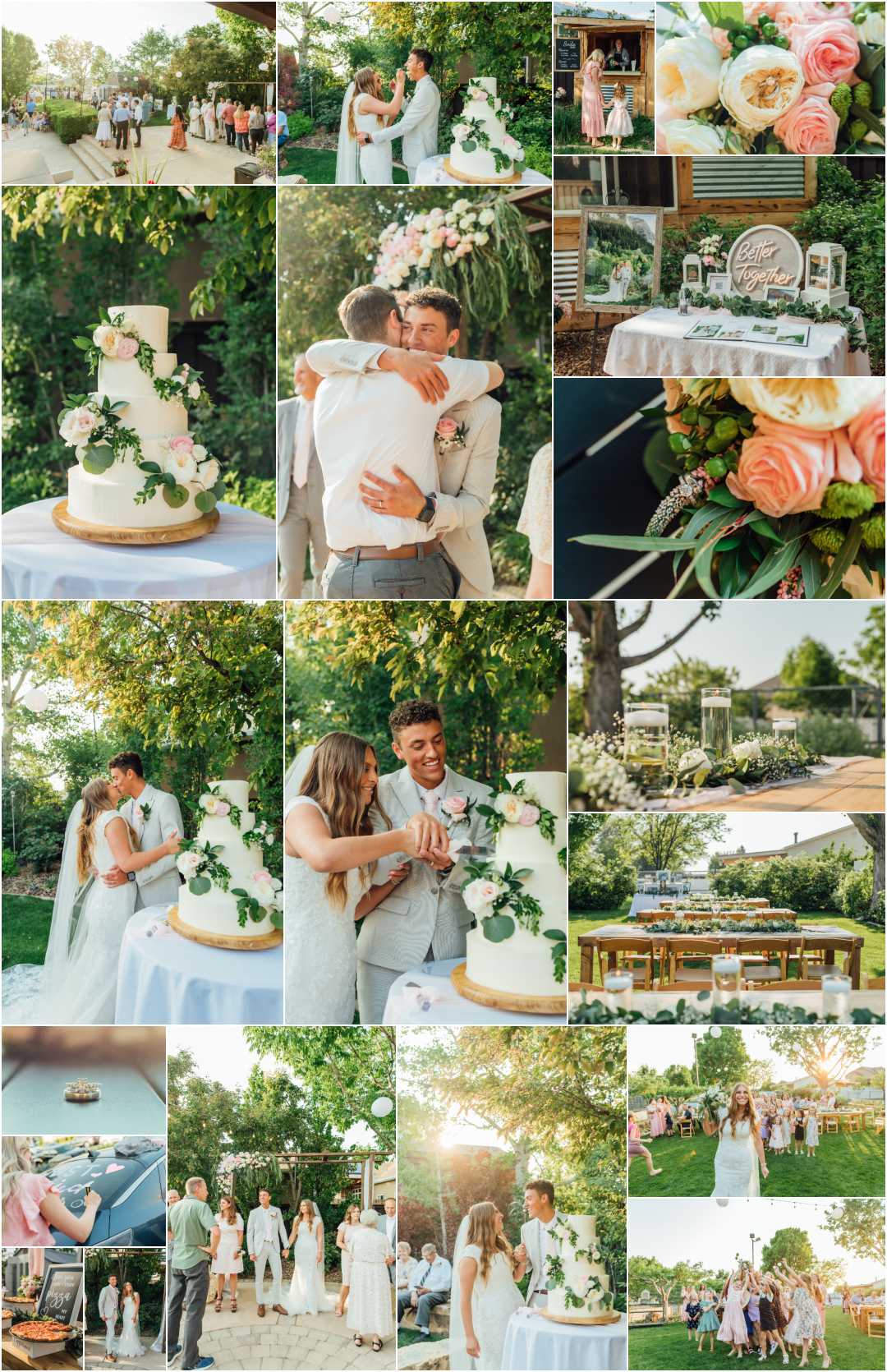 Backyard Summer Wedding - Utah Reception Photographer