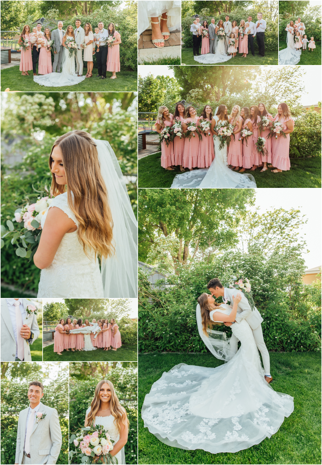 Backyard Summer Wedding - Utah Reception Photographer