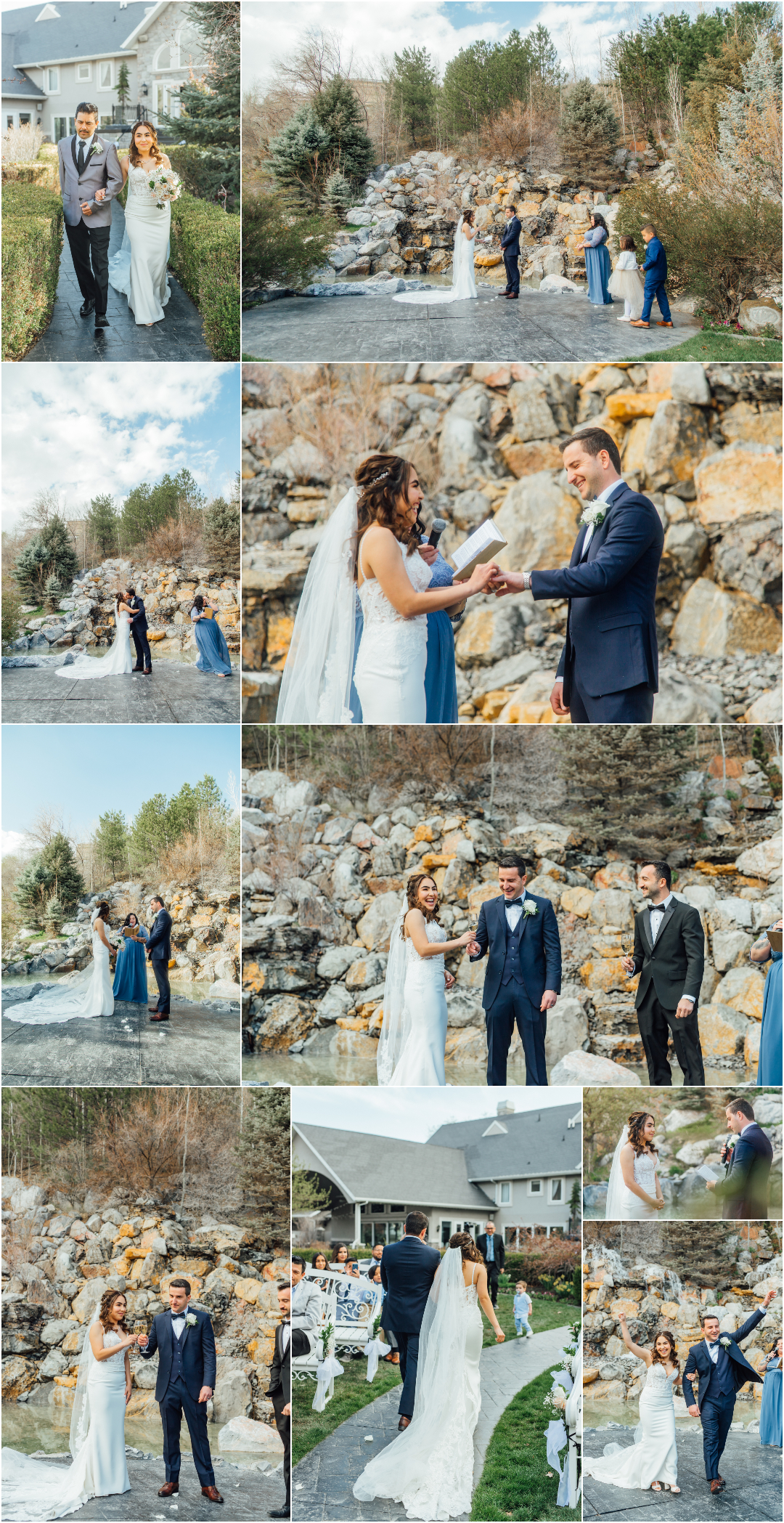Utah Wedding Ceremony Photographer in Utah Millennial Falls Draper
