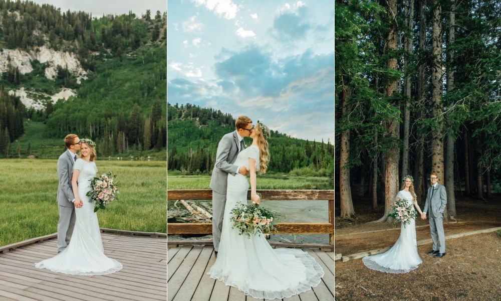 Silver Lake Big Cottonwood Canyon Wedding Photographer
